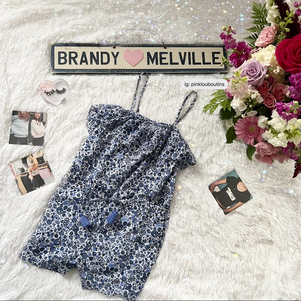 among the flowers floral romper